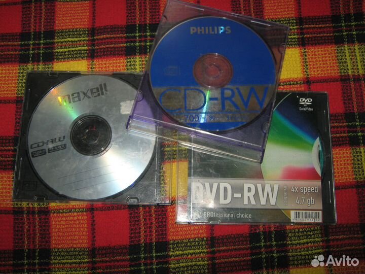 Болванки 11шт, CD-R, CD-RW, DVD-RW. Цена за всё