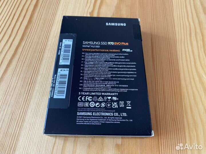 Samsung 970 EVO plus 500 Gb