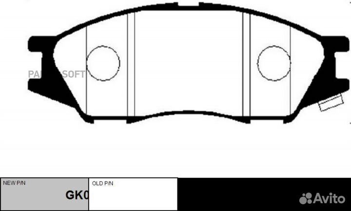CTR GK0978 Колодки тормозные дисковые