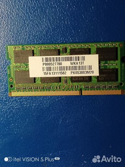 Плата памяти DDR3 Samsung 2gb 2rx8 pc3-8500s-07-10