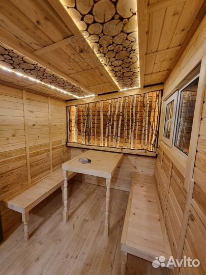 Баня каркасная