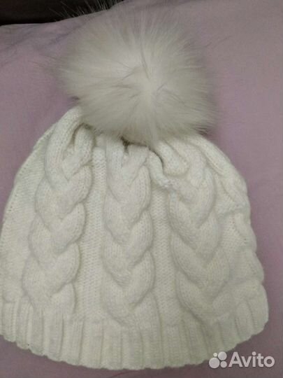 Шапка женская, на флисе. Тёплая