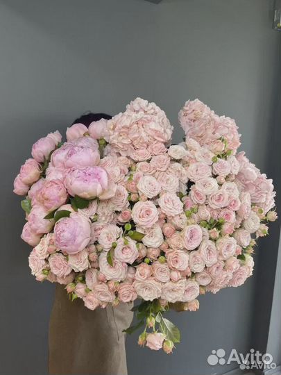 Розы Пионовидные розы Букет