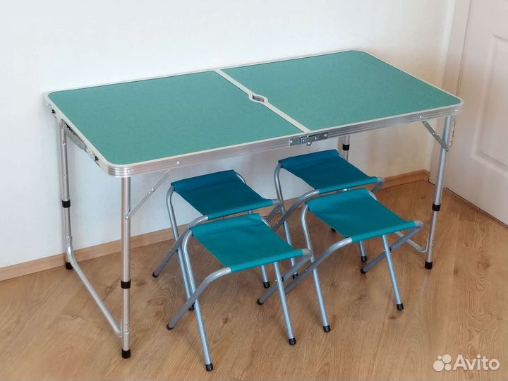 Стол туристический складной + 4 стула