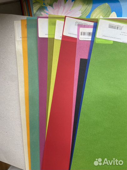 Цветная бумага и калька А4