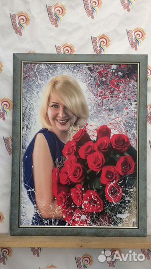 Портреты, печать на холсте