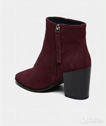 Полусапожки демисезонние 40 размера замша бордовый