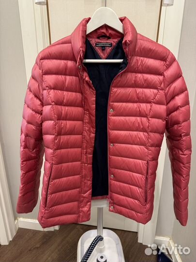 Tommy Hilfiger пуховик женский m розовый