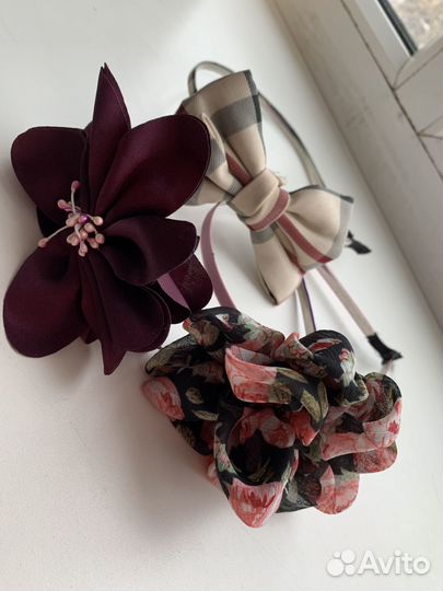 Ободок для волос, заколки