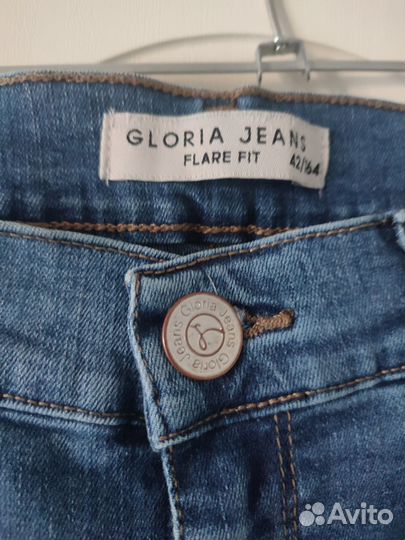 Джинсы gloria jeans клеш женские 42-44 стрейч