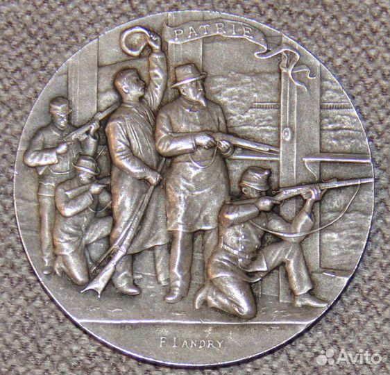 Медаль стрелковый фестиваль Швейцария Нойшатл 1898