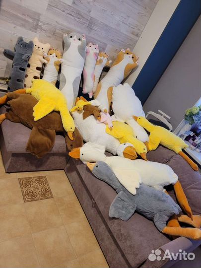 Гусь-обнимусь от 50 до 190см,Батон разных размеров