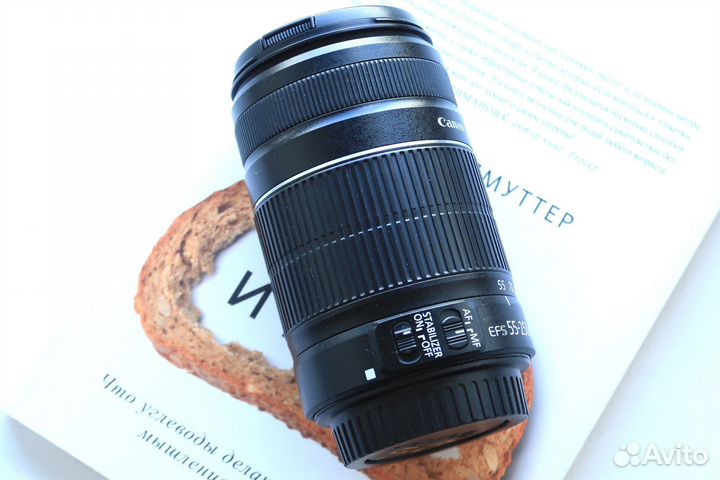 Объектив Canon EF-S 55-250 f5.6 (без автофокуса)