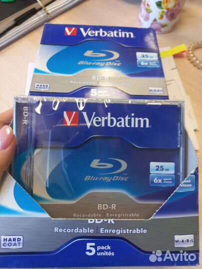 Blu-Ray-R диски verbatim, 25 Гб