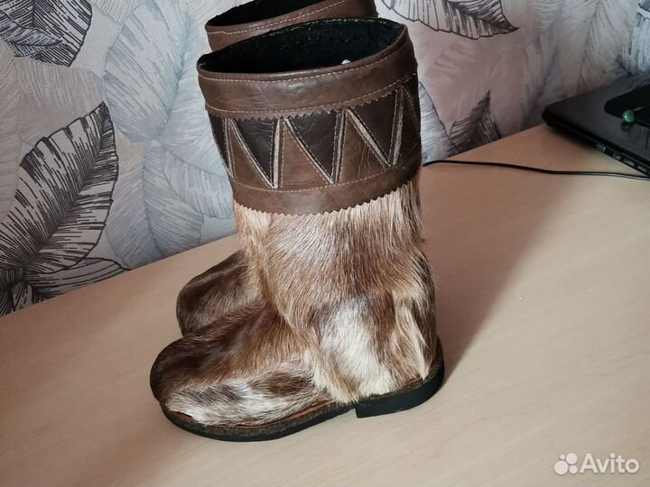 Унты женские натуральные оленьи.37р,новые