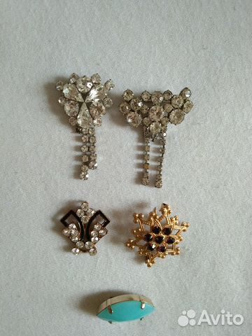 Броши, кулон винтаж чехия СССР