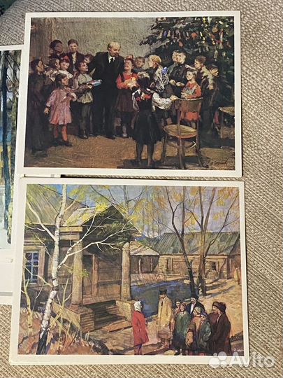 Набор открыток Ленин худ.Саханов