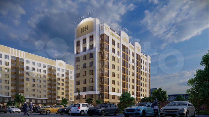 2-к. квартира, 68 м², 6/9 эт.
