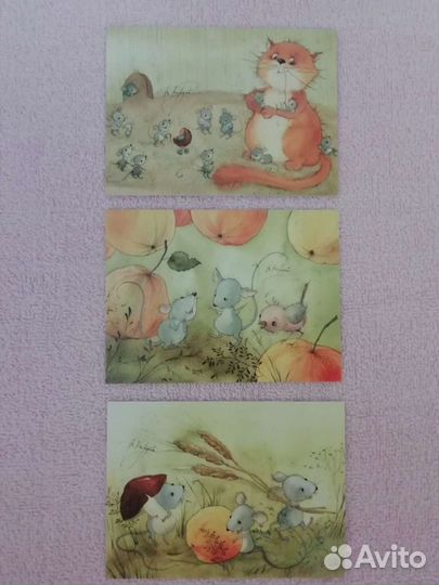 Открытки. Необыкновенные котики и собаки