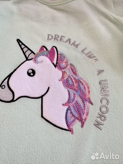 Пижама флисовая 110 размер для девочки