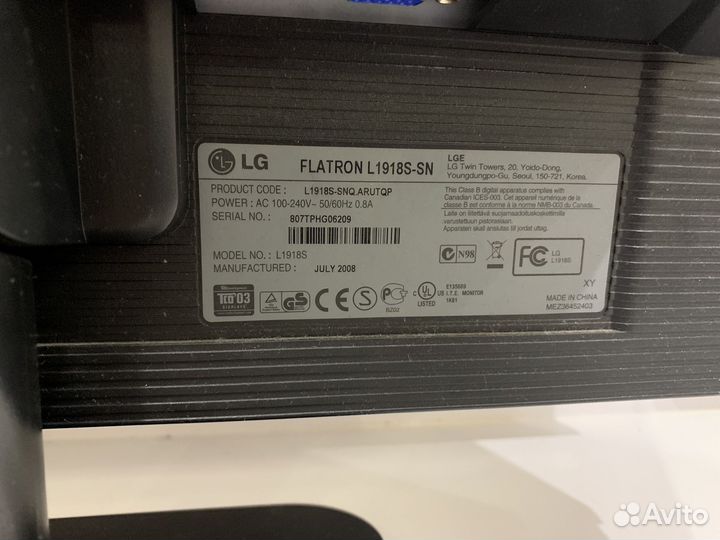 Монитор lg flatron