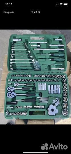 Набор головок и гаечных ключей 121 предметов