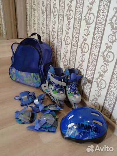 Роликовые коньки детские раздвижные