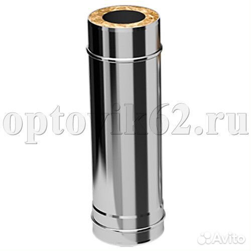 Труба дымохода Сэндвич 230х150х1000;Нз0.50+Нм0.80