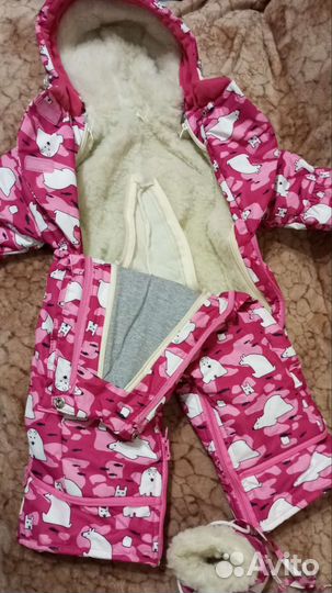 Зимний комбинезон для девочки 80
