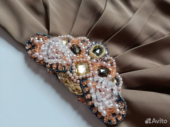 Вечернее платье женское нарядное 42 44 коричневое