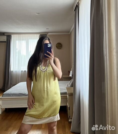 Платье Sinequanone (S-M) шелк