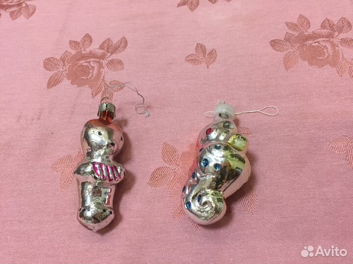 Елочные игрушки (девочки, животные и пр.) СССР б/у