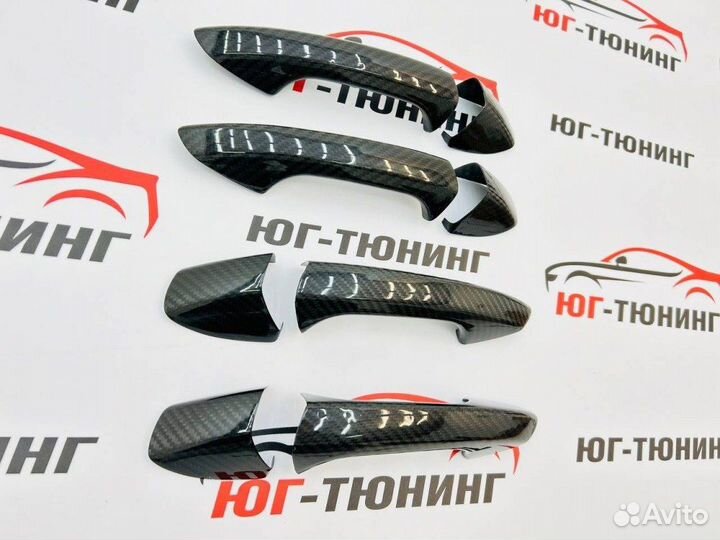 Накладки на ручки дверей карбон old Mercedes-Benz