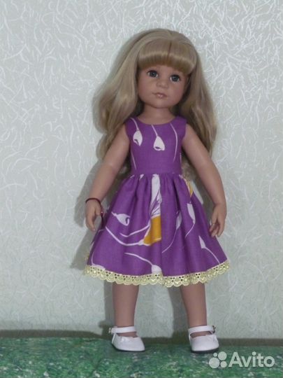 Сиреневое платье для Готц 50 см