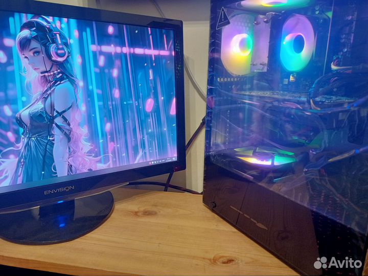 Игровой пк Ryzen5/ddr4 16gb/ssd256+800/rx580 8gb