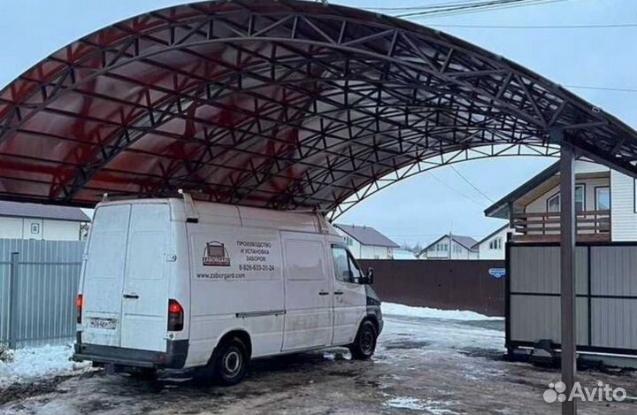 Забор из профнастила под ключ