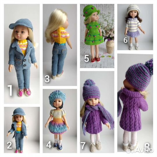 Одежда для кукол паола рейна и кукол 32 см