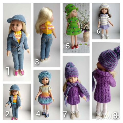 Одежда для кукол паола рейна и кукол 32 см
