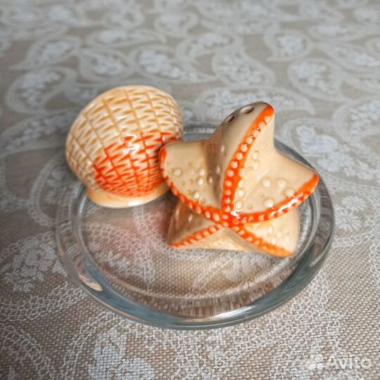 Солонка и перечница, набор для специй, керамика