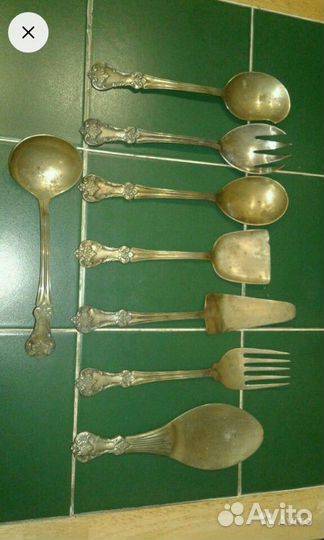 Набор столовый мельхиоровый