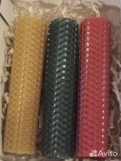 Свечи восковые цветные