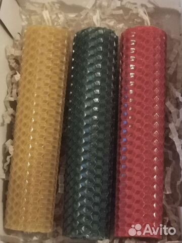 Свечи восковые цветные