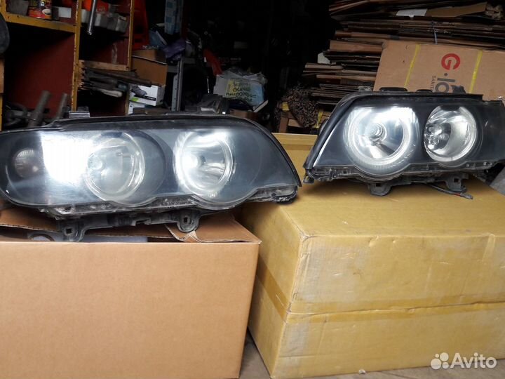 Фары бмв Х5 Е53 дорестайл комплект
