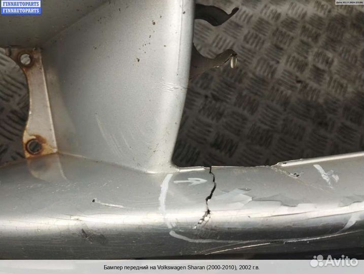 Бампер передний перед Volkswagen Sharan I (7M), 2002 Бензин