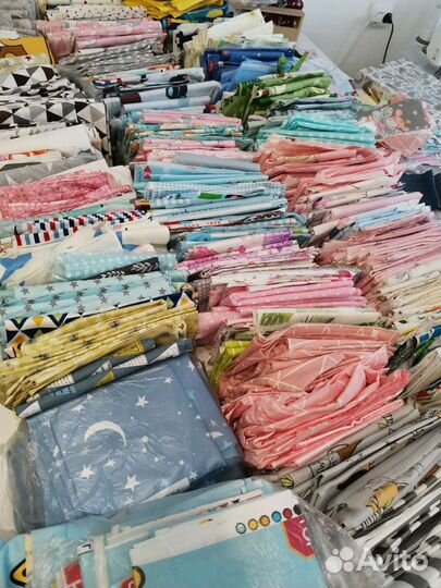 Большие отрезы ткани сатин хлопок для шитья