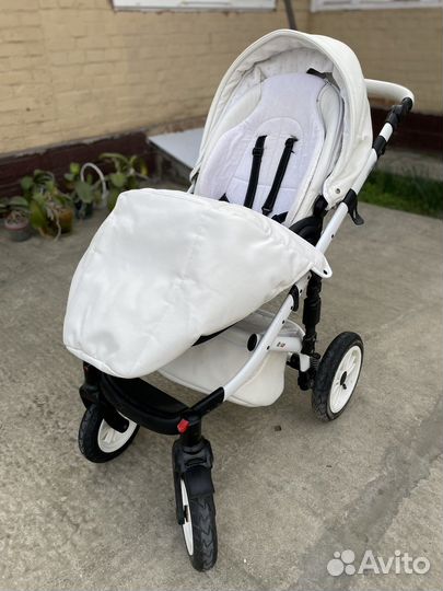 Коляска 3 в 1 vikalex (кожа)