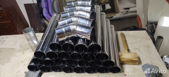 Трубы дымохода для печки в палатку