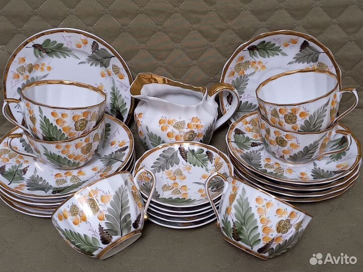 Вербилки сервизы Горюн-трава,Золотая лента, Дождь