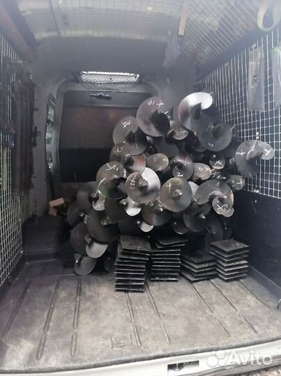 Винтовые сваи с монтажом