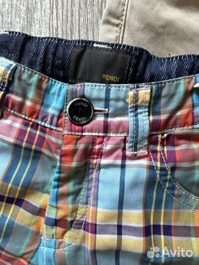 Шорты бриджи armani fendi оригинал на 3-4 года